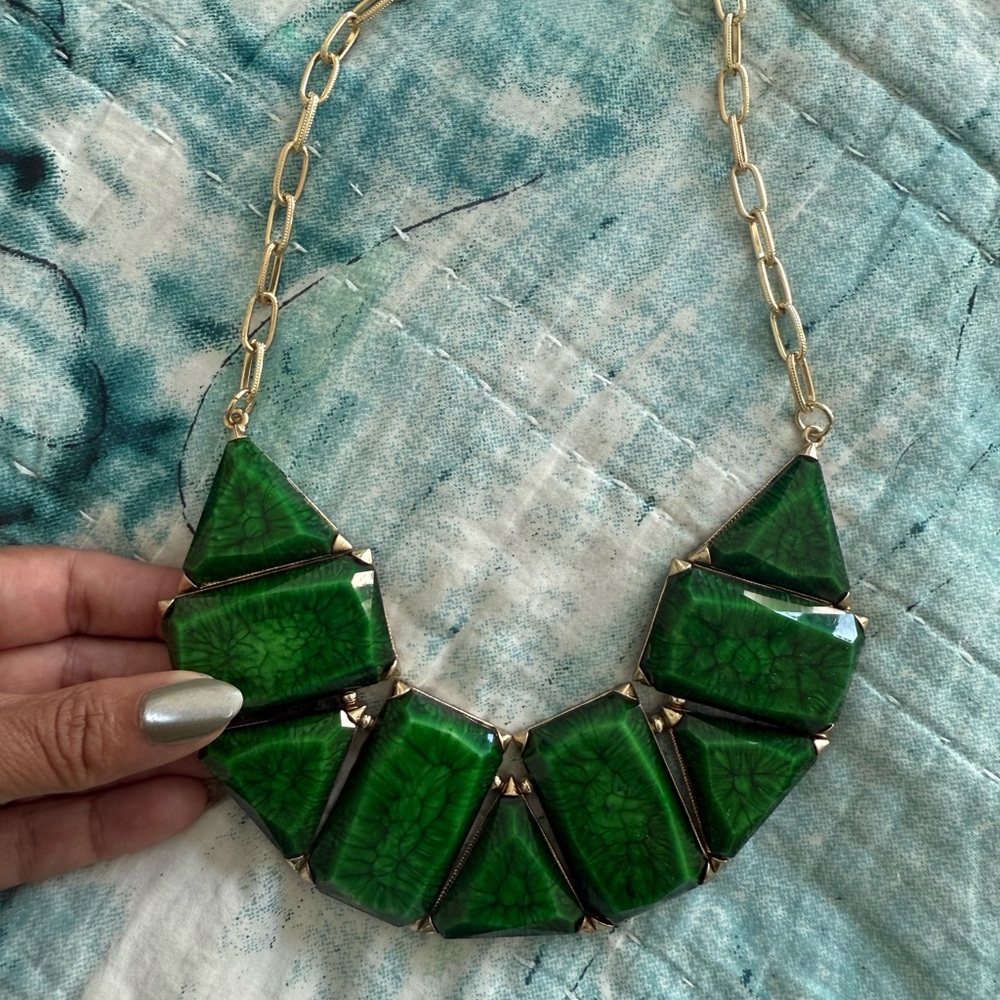 Amrita Singh Emerald Green Statement Necklace